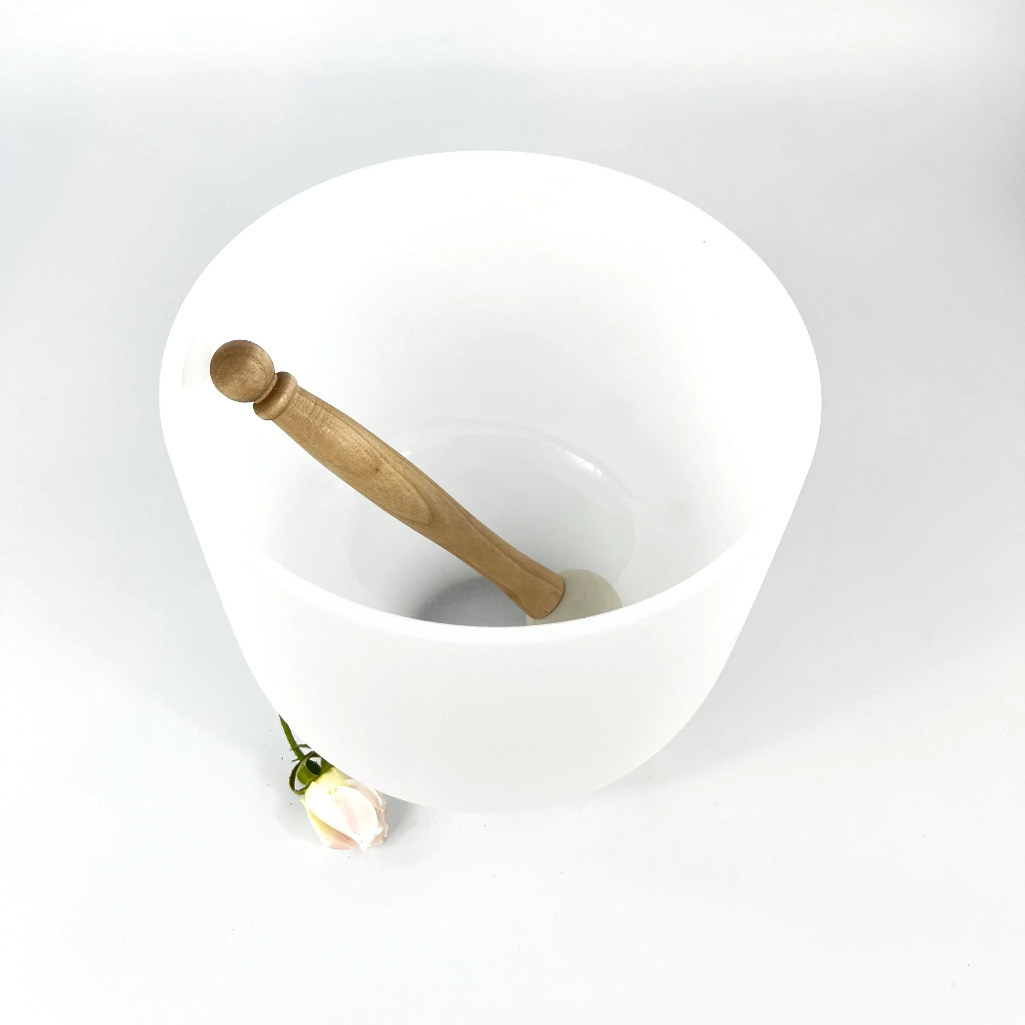 Solar plexus chakra 8" quartz crystal singing bowl | Perfect Pitch | ASH&STONE