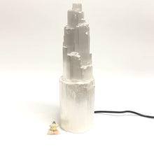 Load and play video in Gallery viewer, Selenite mountain crystal lamp 30cm | ASH&amp;STONE Crystals Shop Auckland NZ
