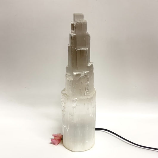 Extra large selenite crystal lamp 3.86kg | ASH&STONE Crystals Auckland NZ