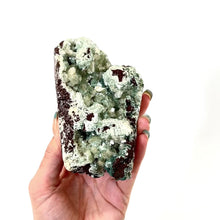 Load and play video in Gallery viewer, Green apophyllite with stilbite crystal cluster | ASH&amp;STONE Crystals Shop Auckland NZ
