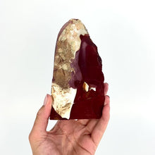 Load and play video in Gallery viewer, Crystals NZ: Mookaite crystal point with cut base
