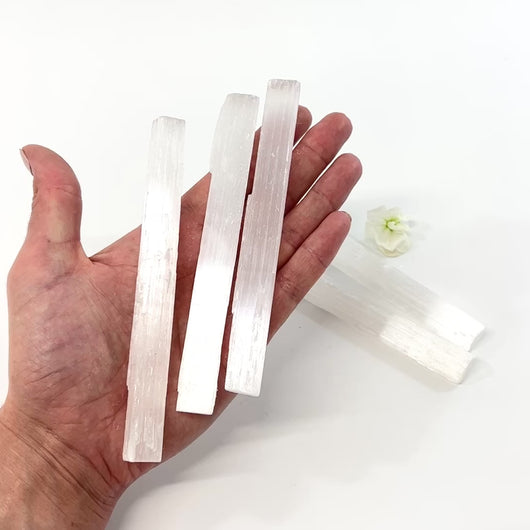 Selenite crystal wand | ASH&STONE Crystals Auckland NZ