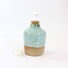 Load image into Gallery viewer, Bespoke NZ handmade ceramic soap dispenser | ASH&amp;STONE Ceramics Shop Auckland NZ
