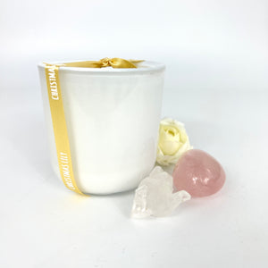 Candles & Crystal Packs NZ: Bespoke candle & crystal gift pack: Xmas Lily
