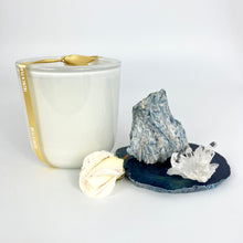 Load image into Gallery viewer, Candles &amp; Crystals NZ: Bespoke French Pear candle &amp; crystals interior gift pack
