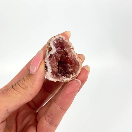 Crystals NZ: Pink amethyst crystal cluster
