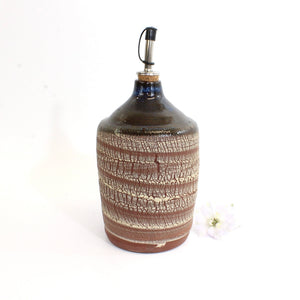 Bespoke NZ handmade large ceramic oil / vinegar dispenser