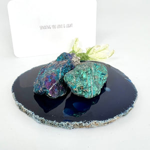 Crystal gift packs NZ: Bespoke crystal peacock pack