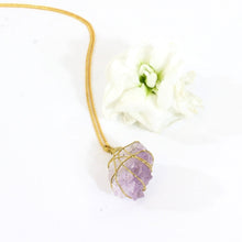 Load image into Gallery viewer, Amethyst crystal necklace 18&quot; chain | ASH&amp;STONE Crystal Jewellery Shop Auckland NZ
