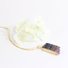 Load image into Gallery viewer, Amethyst crystal pendant with 18&quot; chain | ASH&amp;STONE Crystal Jewellery Shop Auckland NZ
