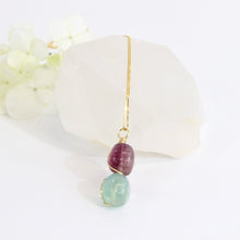 Load image into Gallery viewer, Bespoke NZ-made fluorite crystal pendant with 18&quot; chain
