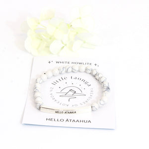 Hello ātaahua | Howlite crystal bracelet