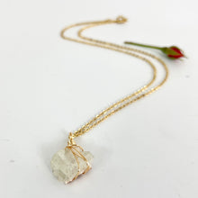 Load image into Gallery viewer, Crystal Jewellery NZ: Bespoke apophyllite crystal necklace 18-inch chain

