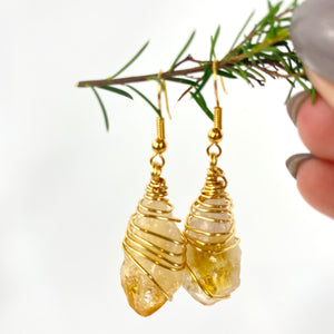 Crystal Jewellery NZ: Bespoke citrine crystal earrings