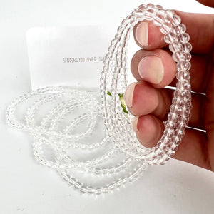 Crystal Jewellery NZ: Fine clear quartz crystal bracelet