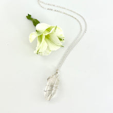 Load image into Gallery viewer, Crystal Jewellery NZ: Bespoke clear quartz crystal necklace - 20-inch chain
