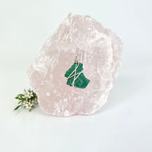 Load image into Gallery viewer, Crystal Jewellery NZ: Bespoke malachite crystal necklace 20-inch chain
