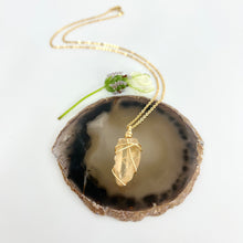 Load image into Gallery viewer, Crystal Jewellery NZ: Natural citrine crystal necklace - 18-inch chain
