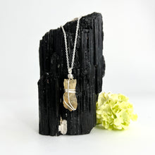 Load image into Gallery viewer, Crystal Jewellery NZ: Natural citrine crystal necklace 18-inch chain
