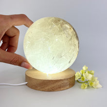 Load image into Gallery viewer, Crystal Lamps NZ: Extra large smoky quartz crystal sphere on LED lamp base
