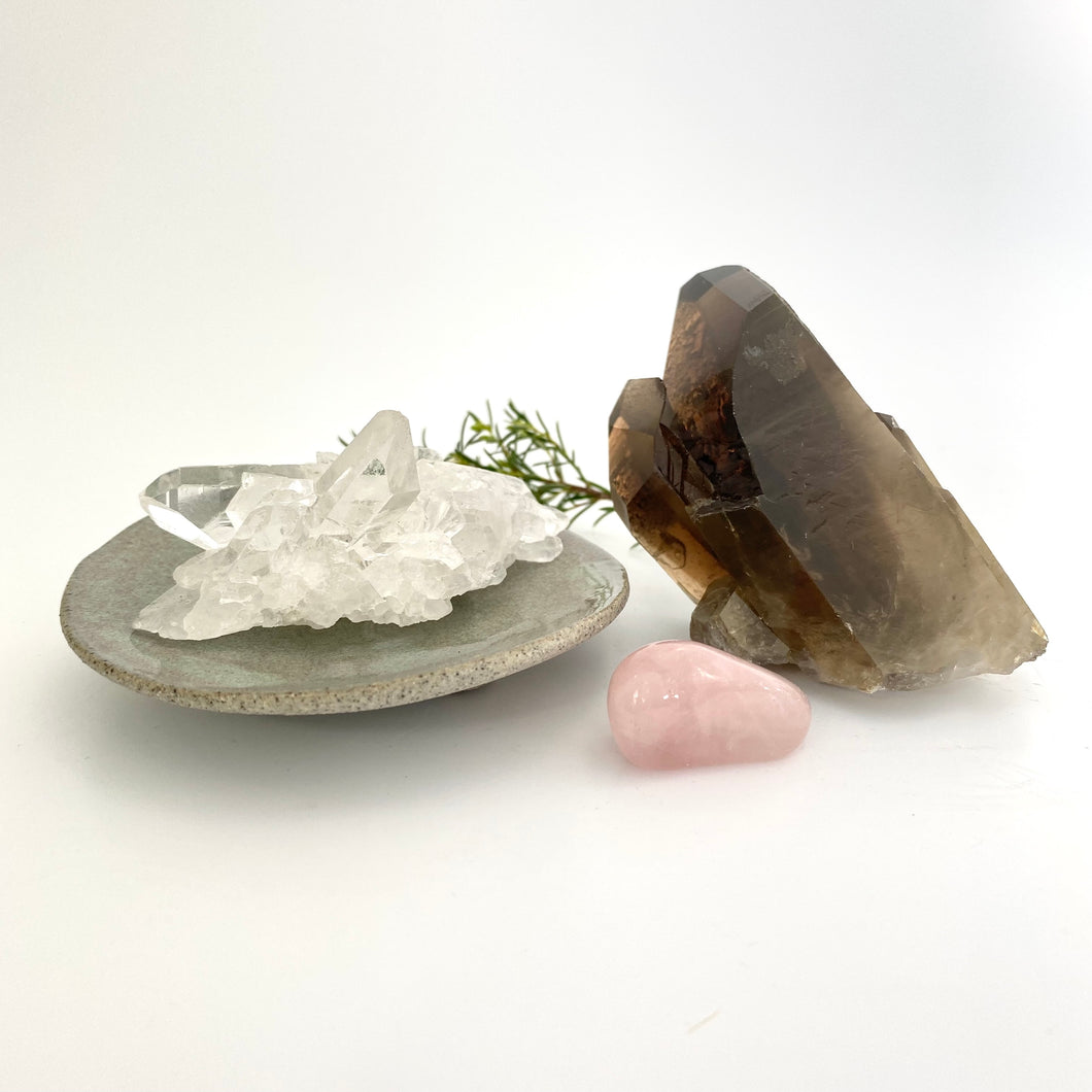 Crystal Packs NZ: Bespoke new beginnings crystal pack with NZ ceramic bowl