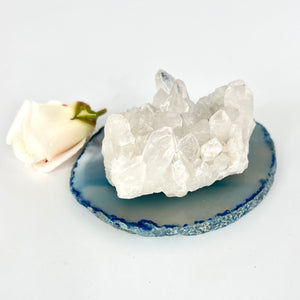 Fresh energy clear quartz crystal interior pack