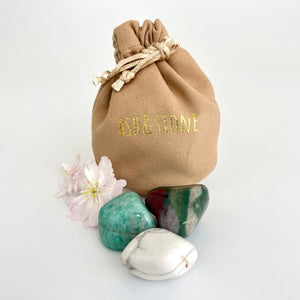 Crystal Packs NZ: Goddess crystal pack with optional crystals pouch