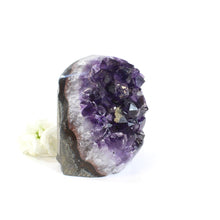 Load image into Gallery viewer, Polished amethyst crystal cluster with cut base | ASH&amp;STONE Crystals Shop Auckland NZ
