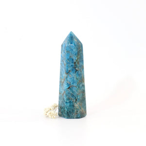 Blue apatite polished crystal tower | ASH&STONE Crystals Shop Auckland NZ