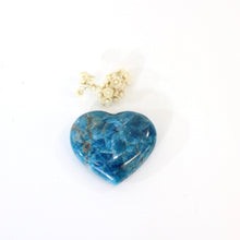 Load image into Gallery viewer, Blue apatite polished crystal heart | ASH&amp;STONE Crystals Shop Auckland NZ
