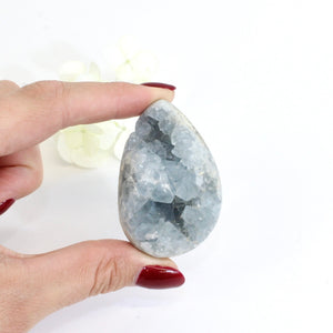 Celestite crystal egg | ASH&STONE Crystal Shop Auckland NZ