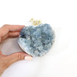 Celestite crystal heart | ASH&STONE Crystals Shop Auckland NZ