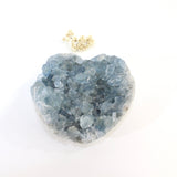 Celestite crystal heart | ASH&STONE Crystals Shop Auckland NZ