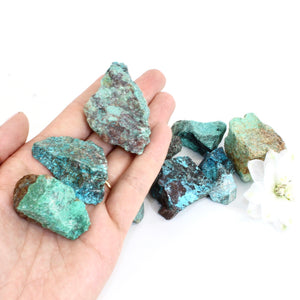 Chrysocolla crystal chunk raw - intuitively chosen | ASH&STONE Crystals Auckland NZ
