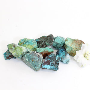 Chrysocolla crystal chunk raw - intuitively chosen | ASH&STONE Crystals Auckland NZ