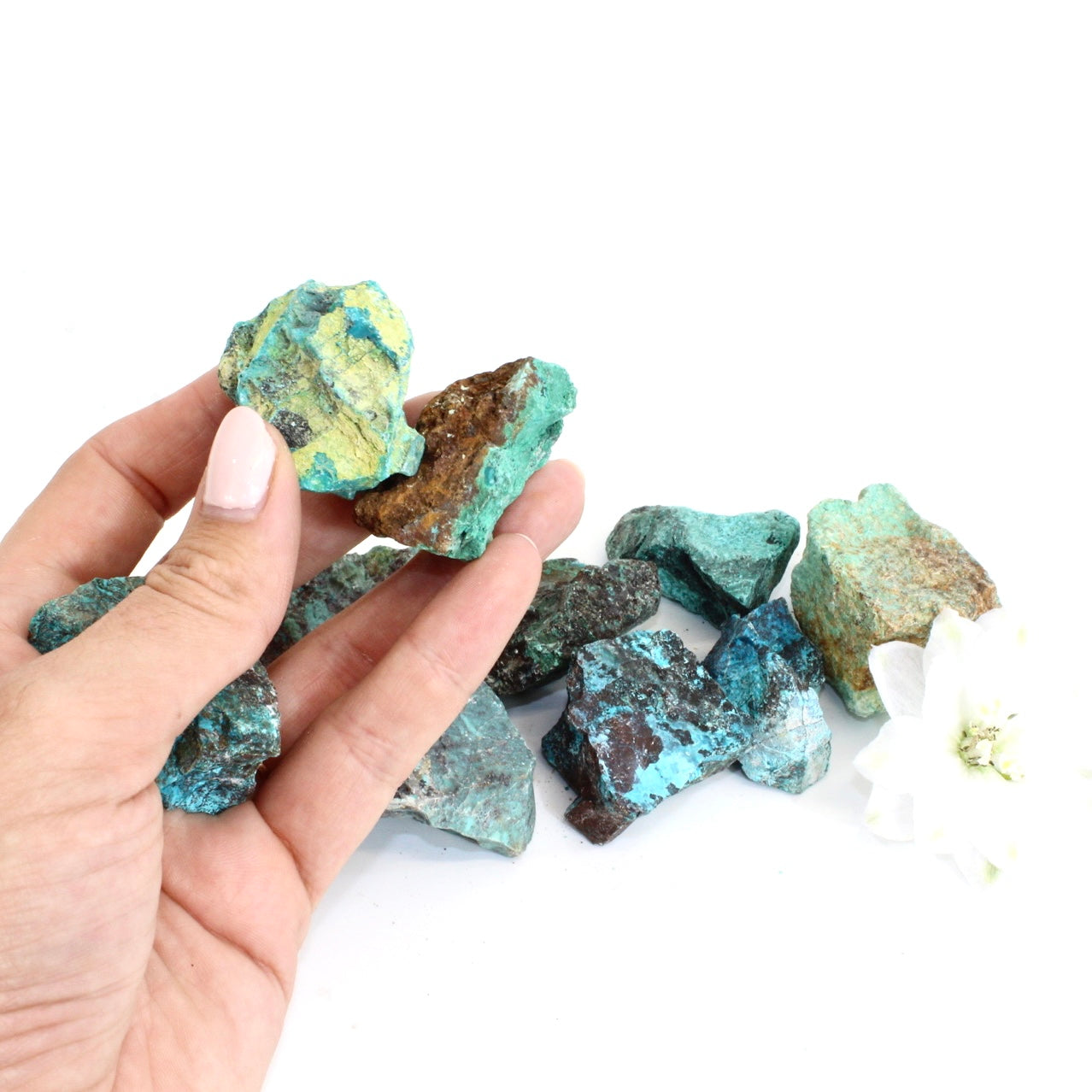 Chrysocolla crystal chunk raw - intuitively chosen | ASH&STONE Crystals Auckland NZ