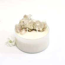 Load image into Gallery viewer, Large bespoke crystal garden | clear quartz crystal artisan candle | ASH&amp;STONE Crystals &amp; Candles Shop Auckland NZ
