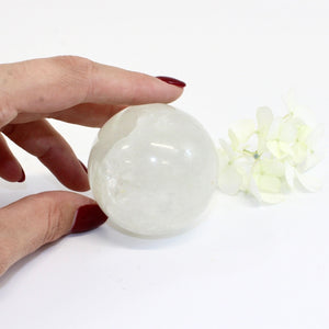 Clear quartz crystal sphere | ASH&STONE Crystals Shop Auckland NZ