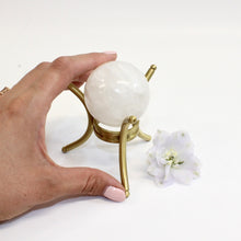 Load image into Gallery viewer, Clear quartz crystal sphere on stand | ASH&amp;STONE Crystals Shop
