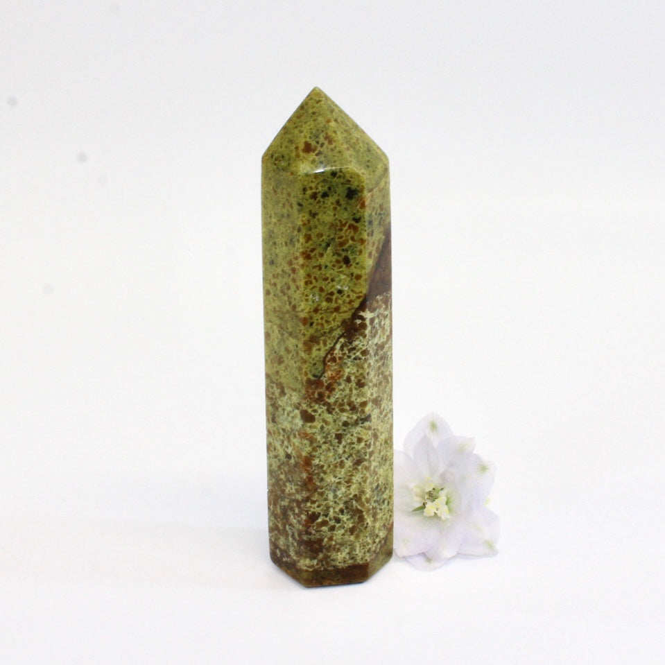 Green opal crystal tower | ASH&STONE Crystals Shop Auckland NZ