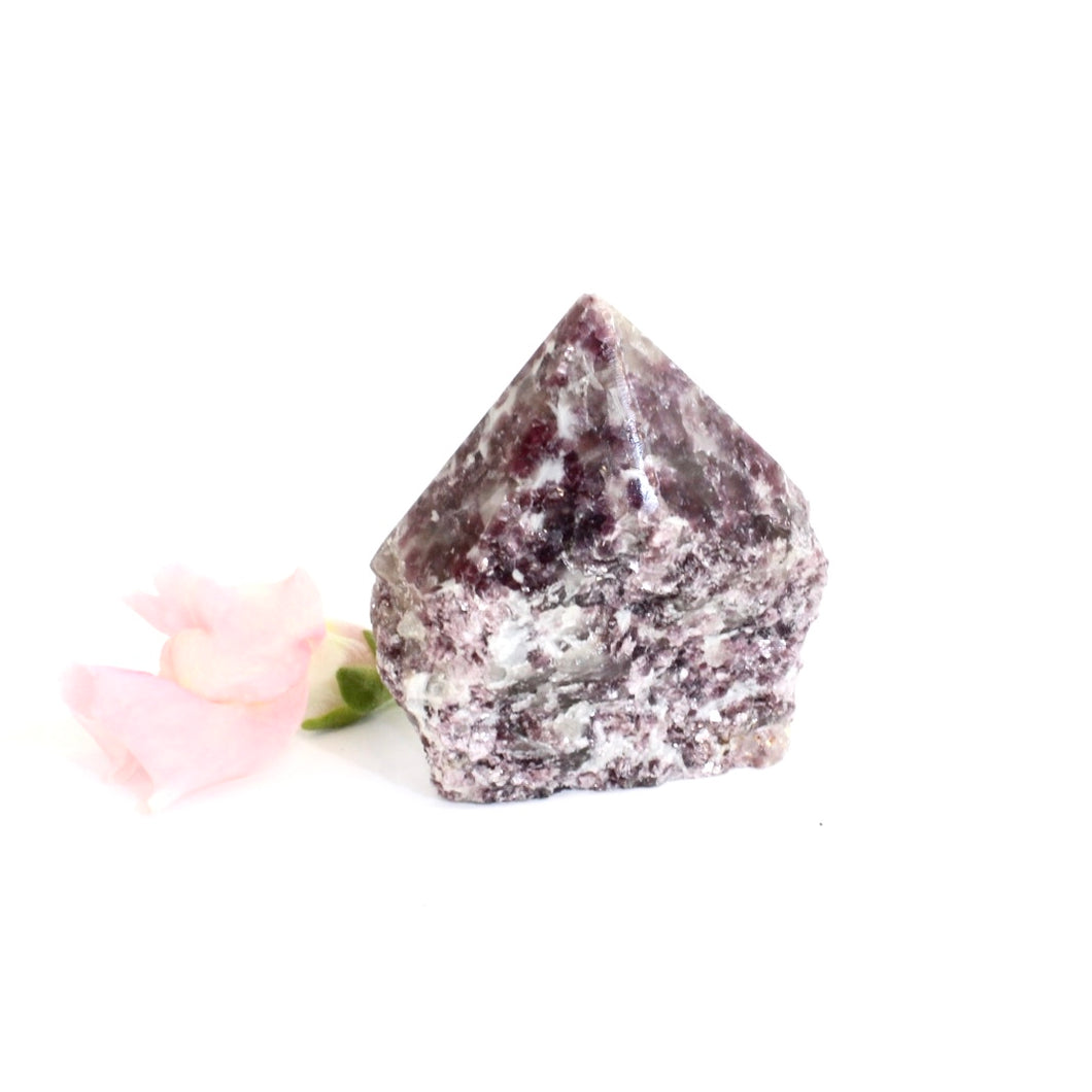 Lepidolite crystal point | ASH&STONE Crystals Shop Auckland NZ