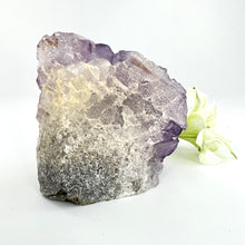 Load image into Gallery viewer, Crystals NZ: Amethyst crystal cluster with cut base
