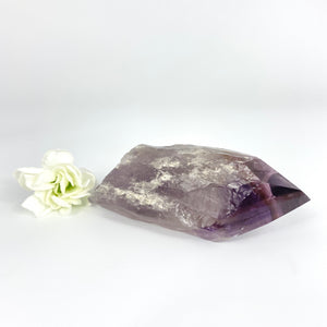 Crystals NZ: Amethyst phantom quartz crystal point - from Bahia