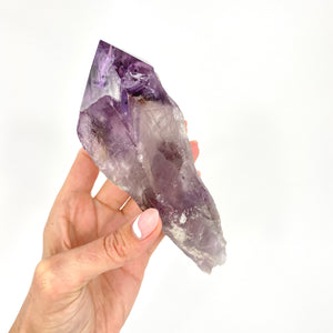 Crystals NZ: Amethyst phantom quartz crystal point - from Bahia