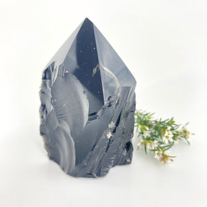 Crystals NZ: Black obsidian polished point