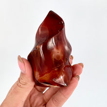 Load image into Gallery viewer, Crystals NZ: Carnelian crystal flame polished
