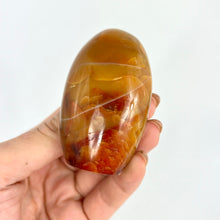 Load image into Gallery viewer, Crystals NZ: Carnelian crystal cut base polished
