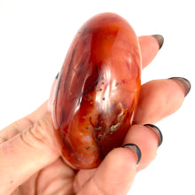 Load image into Gallery viewer, Crystals NZ: Carnelian crystal polished worry stone

