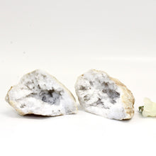 Load image into Gallery viewer, Clear quartz crystal geode pair | ASH&amp;STONE Crystals Shop Auckland NZ
