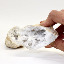 Load image into Gallery viewer, Clear quartz crystal geode pair | ASH&amp;STONE Crystals Shop Auckland NZ
